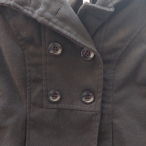 Beverly Hills Princess Black Wool Blend Jacket S - Picture 9 of 14